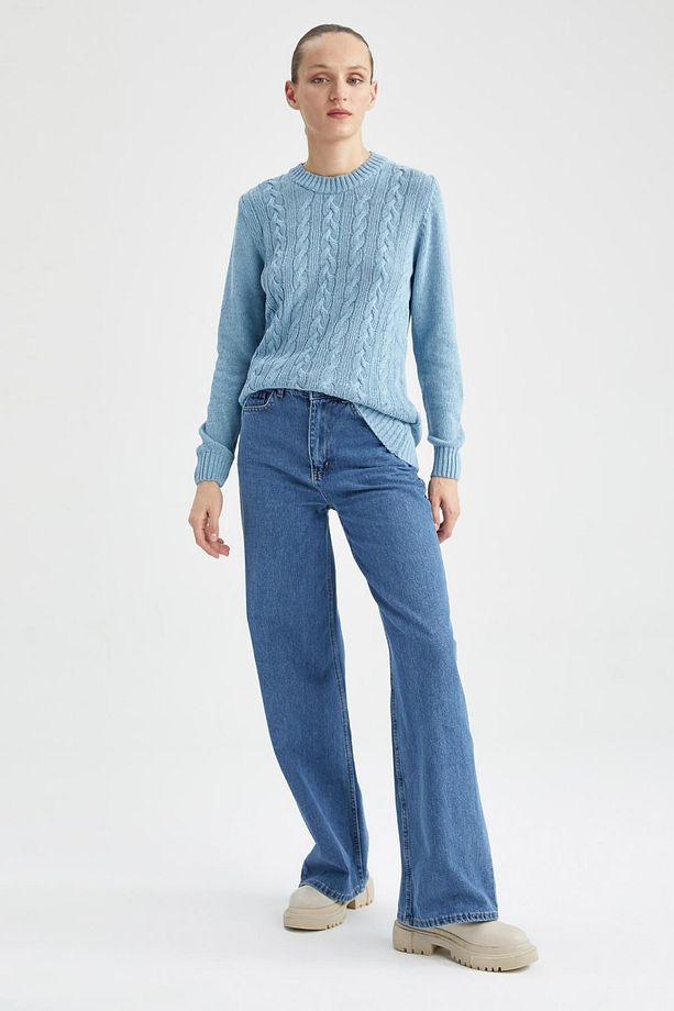 Regular Fit Bisiklet Yaka Kazak - 2