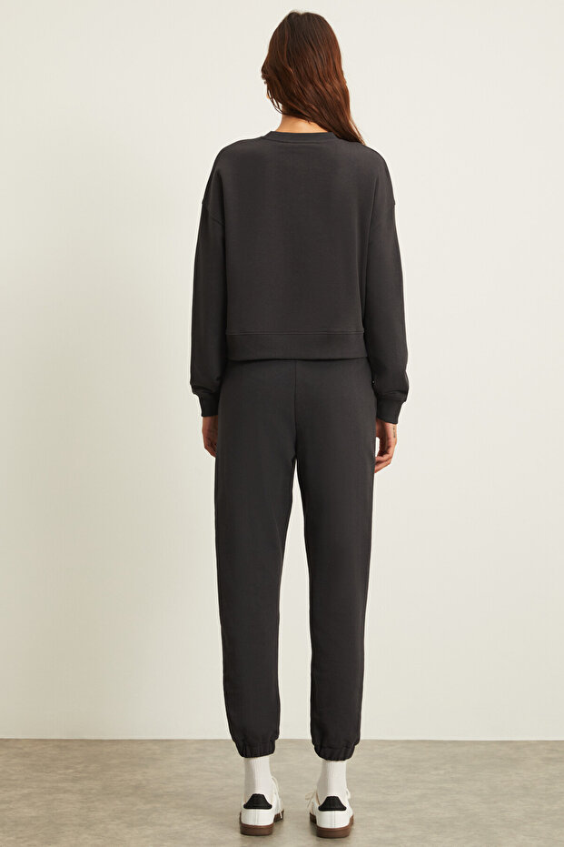 VESNA Kadın Regular Antrasit Sweatshirt - 5