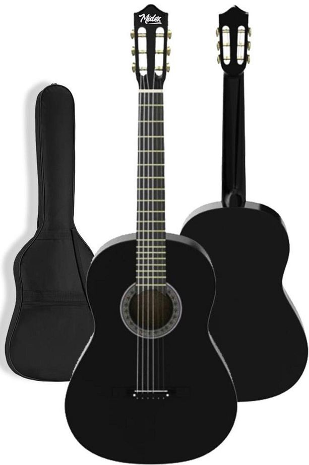 Cg-270bk Siyah Klasik Gitar 4/4 Yetişkin Boy Sap Ayarlı Full Set - 3