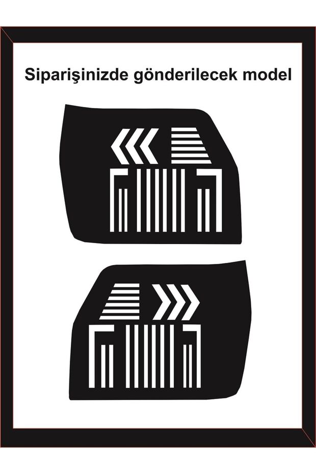 Fiat Uno Stop Light Led Appearance Foil Coating Drawing-Compatible