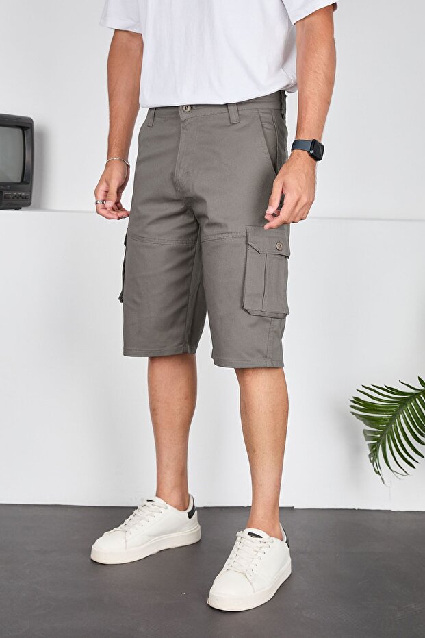 Erkek Şort Kargo Cepli - 4