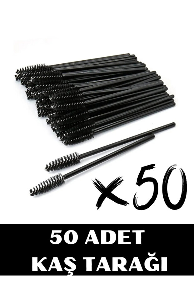 50 Pieces Eyebrow and Eyelash Combing Brush