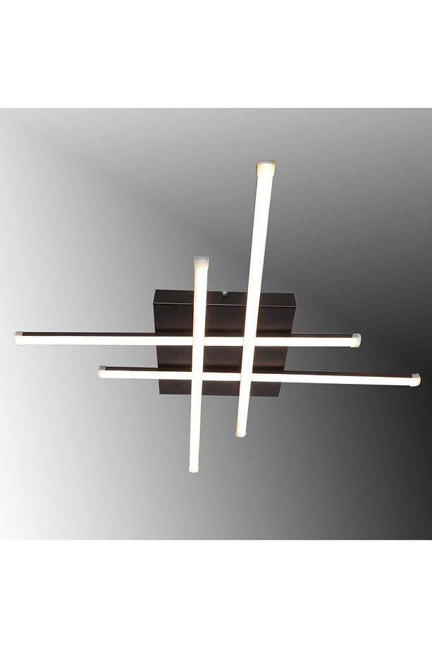 TT036-SY TT Aydınlatma Hashtag Modeli Mat Siyah ( Gün Işığı ) Led Avize - 1