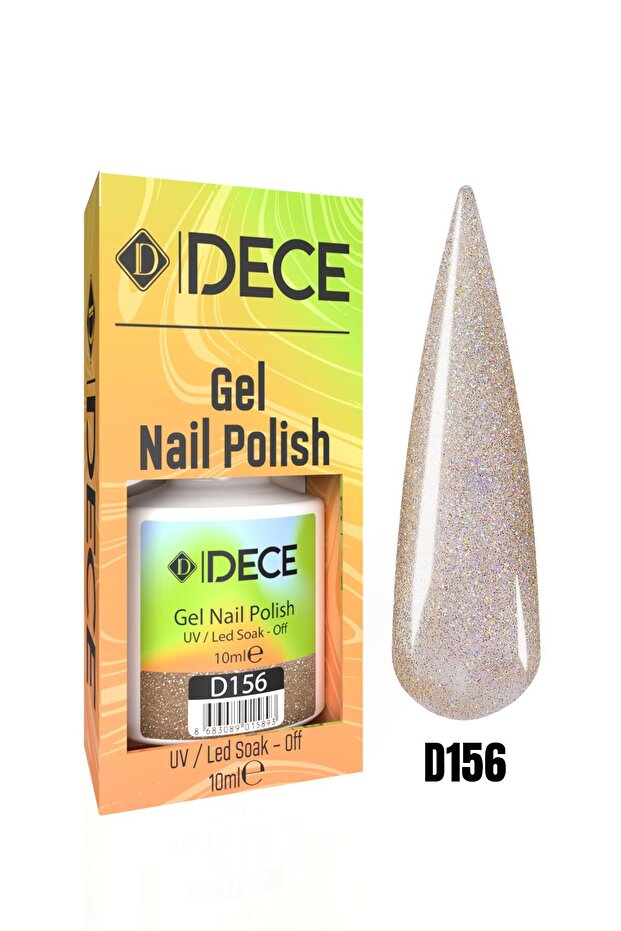 Kalıcı Oje Uv Led D156 SİMLİ RENK 10ml - 1
