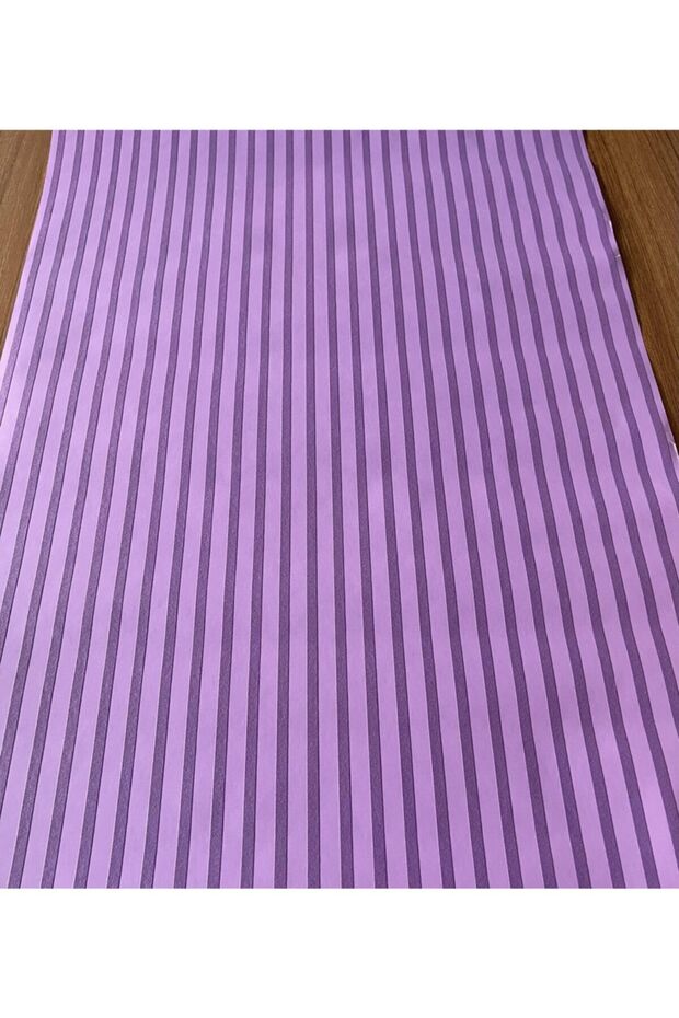 Mor Çizgili Ithal Vinly Duvar Kağıdı (5m²) - 3