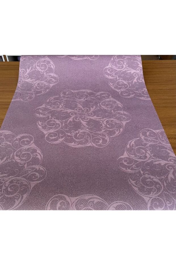 Mor Desenli Ithal Duvar Kağıdı (7m²) - 1