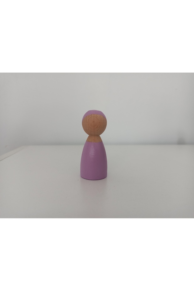 Wooden Toy Peg Doll Lilac Pegdoll