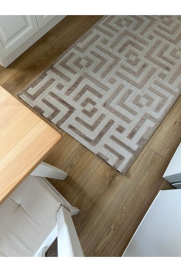 Carpetde Fabel Antialerjik Yeni Nesil Mutfak Oturma Odası Yatak Odası Koridor Halısı Vizon - 4
