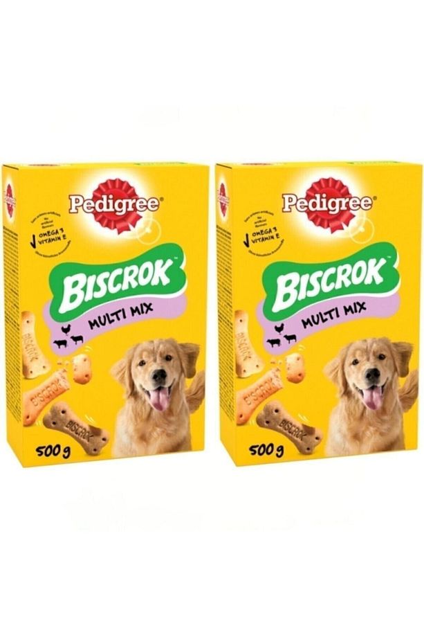 Biscrok Multi Mix Köpek Ödül Bisküvisi 500gr X 2 Adet - 1