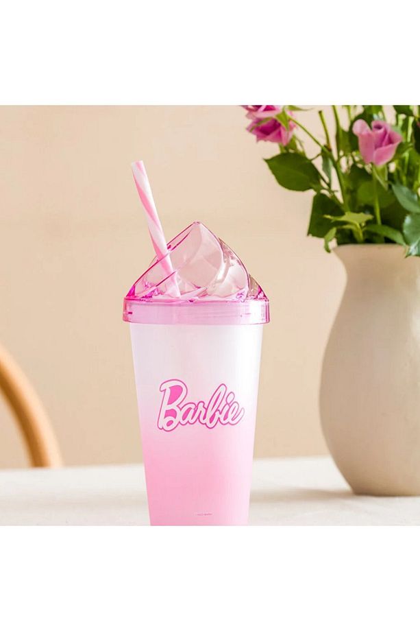 LCW HOME Barbie Baskılı Kapaklı Bardak 660 Ml - 1