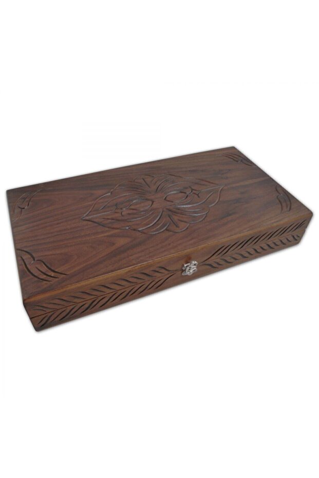 Carved Solid Backgammon 1 Piece - 1