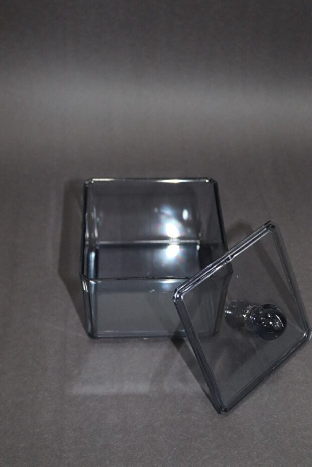 Şeffaf Kare Pamukluk Ve Kulak Çubuğu Kutusu - 3