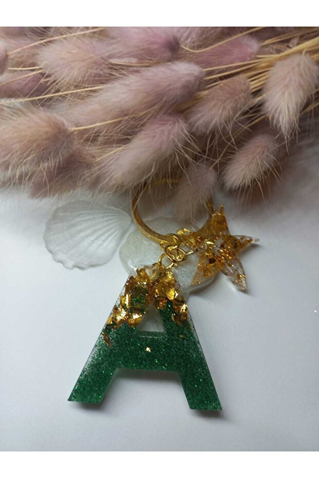 سلسلة مفاتيح مصنوعة يدويًا من الإيبوكسي - 1