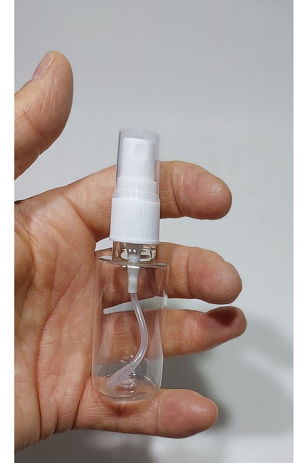 100 Adet Boş Şişe Spreyli Kolonya Şişesi Doldurulabilir Cep Plastik Parfüm Şişesi 30 ml - 1