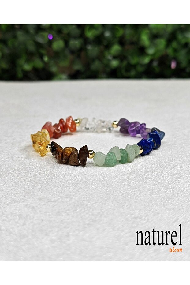 Natural Stone Seven Chakra Bracelet