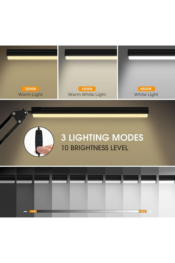 Katlanabilir Çalışma Okuma Masa Lambası Ayarlanabilir Led Akrobatik - 9