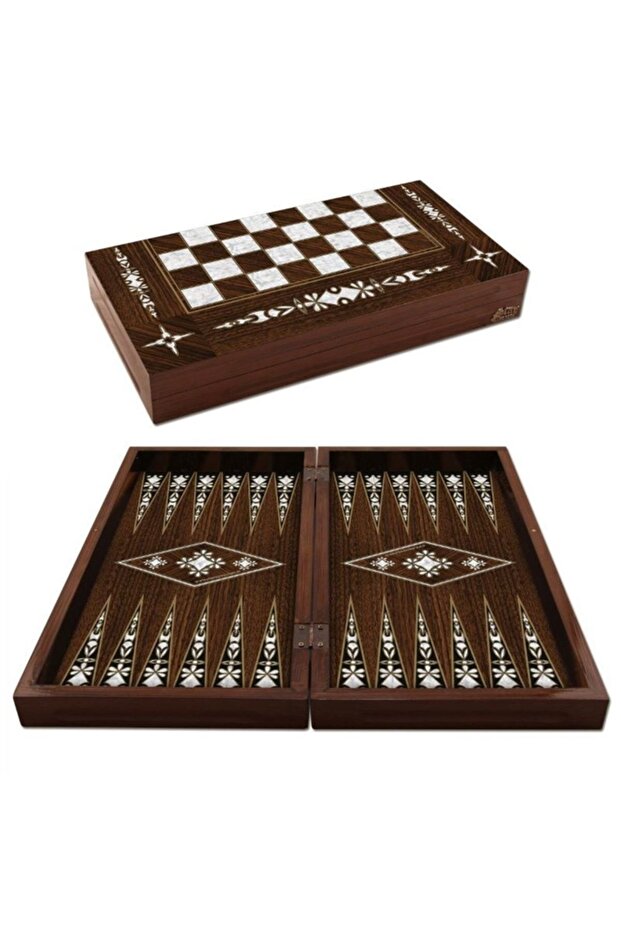 Yonca S Antique Mother of Pearl Backgammon - 054