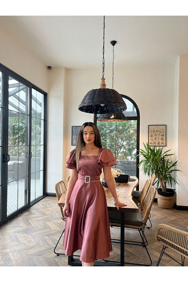 Rosa Elbise Gül Kurusu - 1
