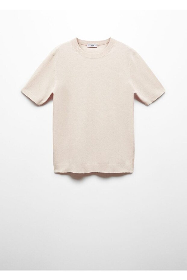 Pamuklu dokuma tişört - 3