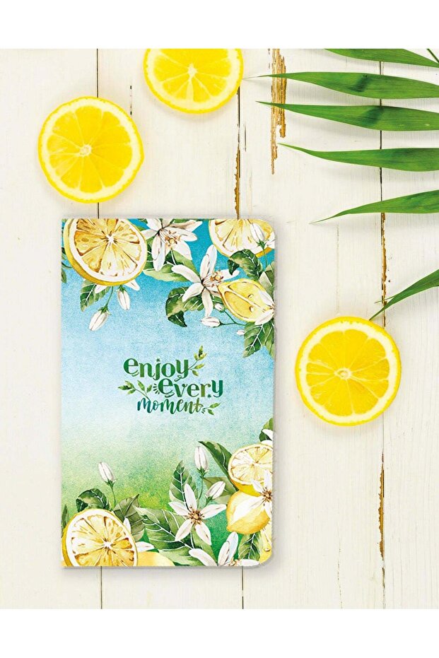 دفتر ملاحظات غير مبطن بنمط الليمون - 1