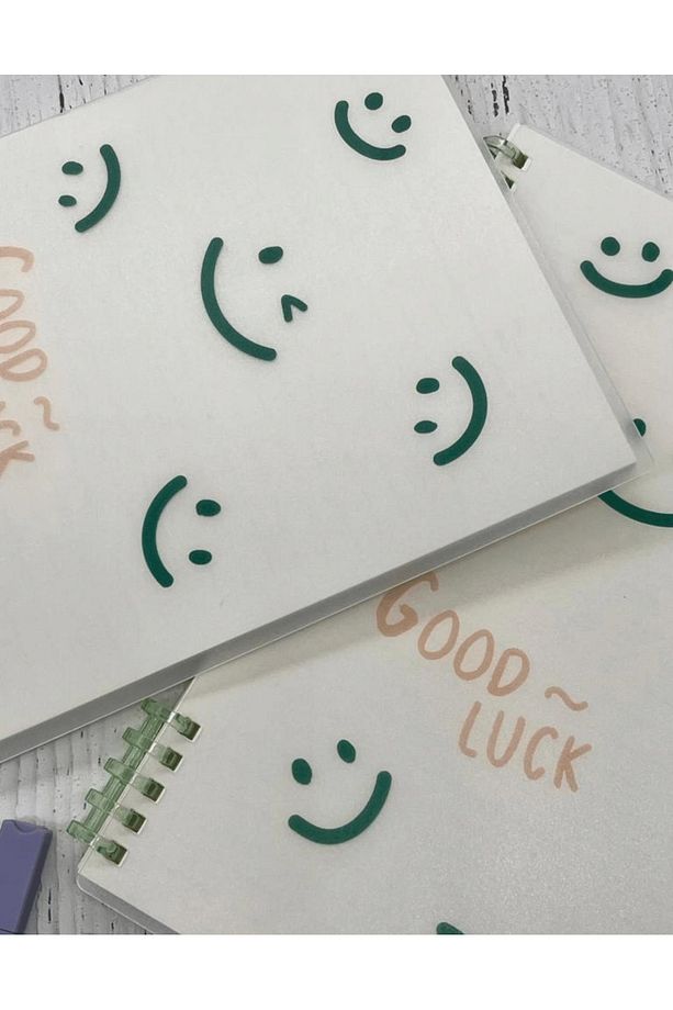 Sevimli Good Luck Desenli Spiralli Binder B5 Defter / Scrapbook /Notebook/Bullet Journal - 6