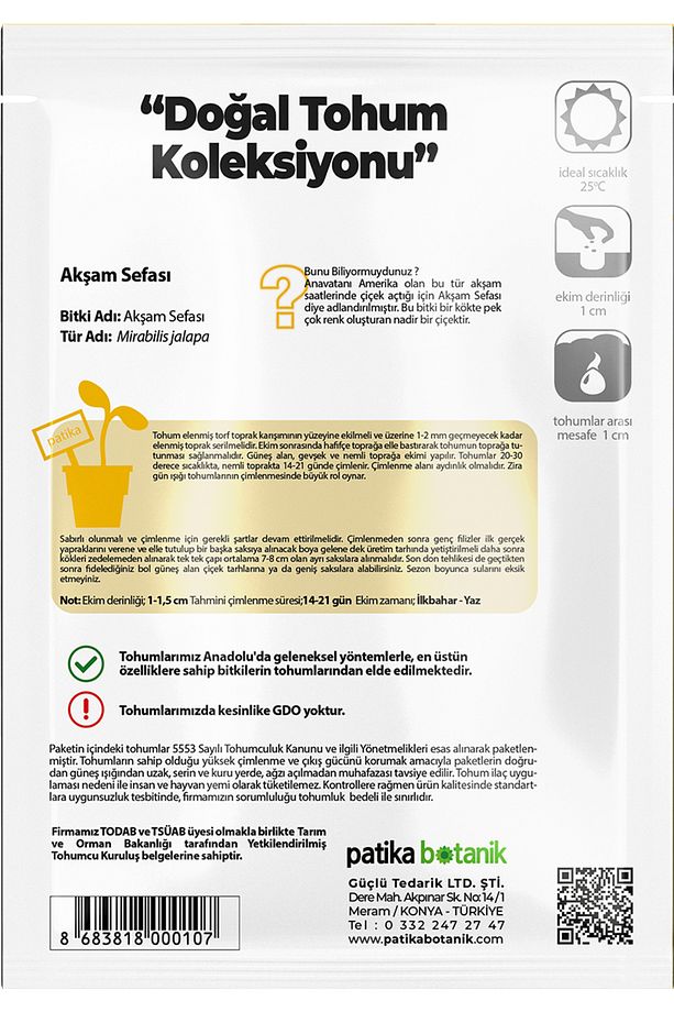 15 Adet Akşam Sefası (MİRABİLİS JALAPA) Çiçek Tohumu - 4