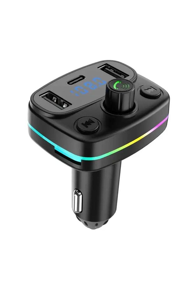 Çakmaklık Rgb Işıklı Radyo Mp3 Dönüştürücü Transmitter Bluetooth-micro Sd Kart-Sarj - 4