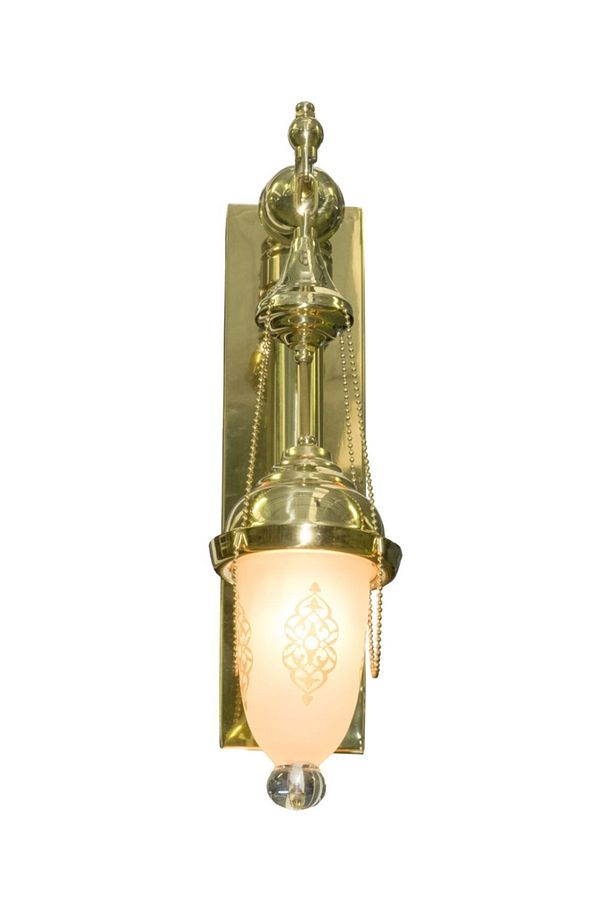 Osmanlı Model Duvar Lambası - Tek Kollu Pirinç Aplik - 2