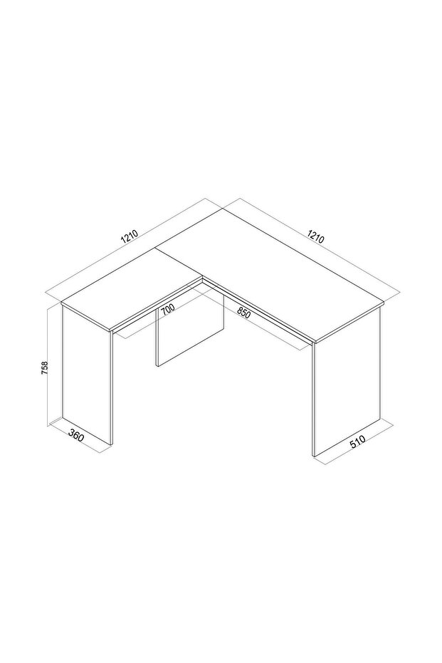 Woodba Plus Çalışma Masası - 3