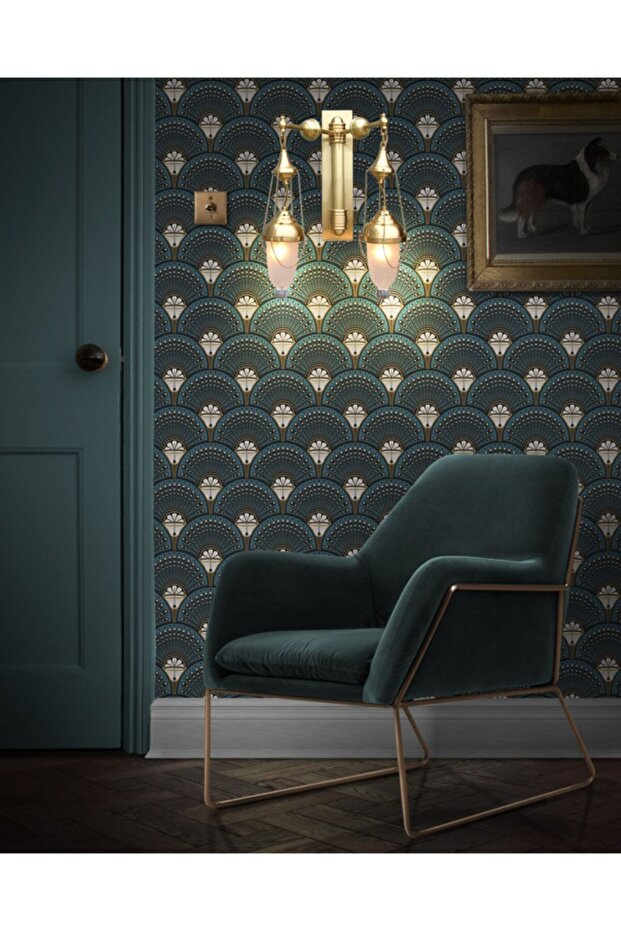 Osmanlı Model Duvar Lambası - Iki Kollu Pirinç Aplik - 7