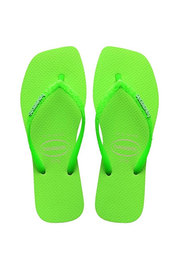 Square Glitter Neon Green Slippers 4148927-7179