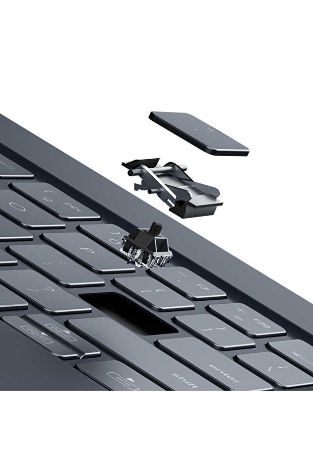 Kb01 Ipad Pro 11 3. Nesil M1 2021 Uyumlu Kablosuz Klavyeli Kılıf Bluetooth Trackpad Keyboard - 6