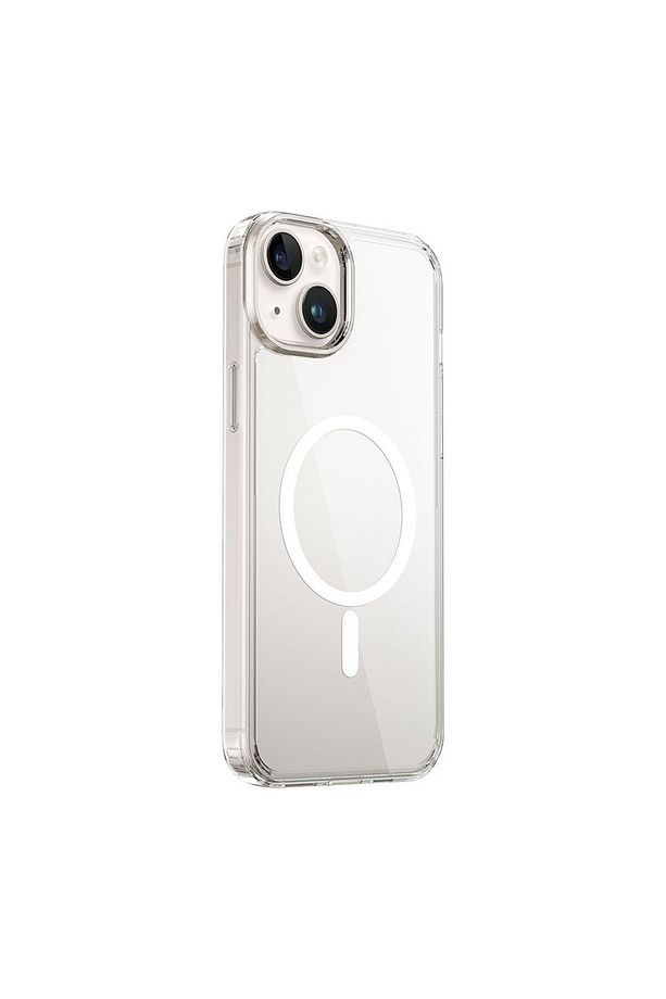 iPhone 15 Uyumlu Kılıf Wiwu Magnetic Crystal Sert PC Kapak Şeffaf - 1