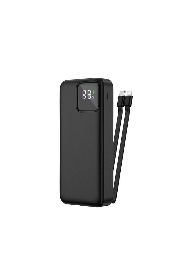 Jc-22 Dijital Led Ekran Şarj Göstergeli Type-c Ve Lightning Kablolu Powerbank 22.5w 20000mah - 1