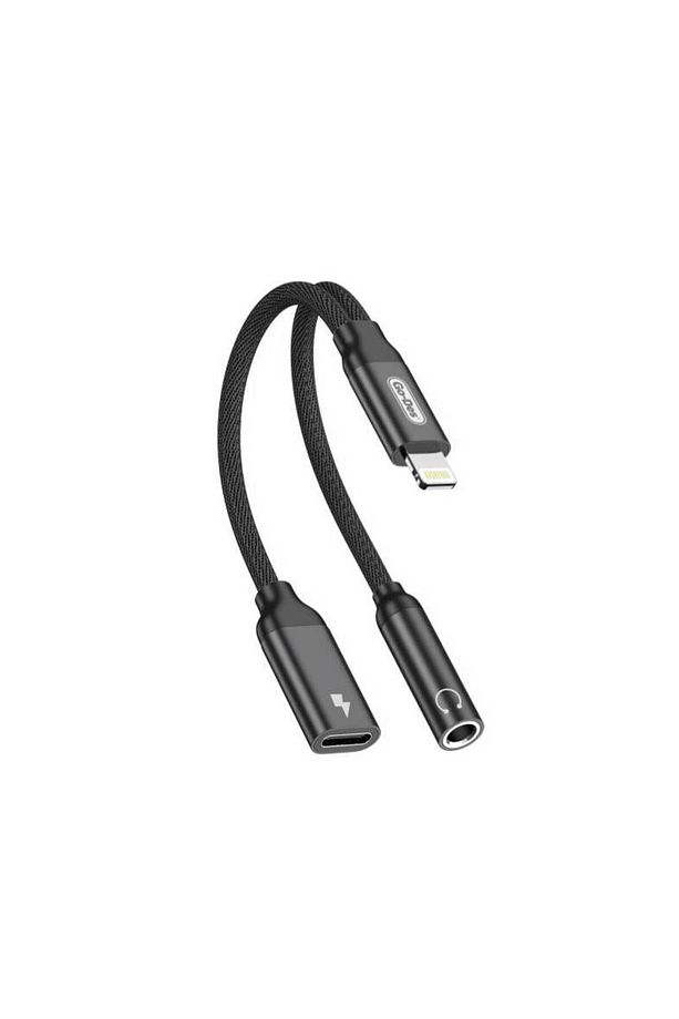Go Des GD-UC076 3.5mm Jack Girişli Lightning 2in1 Şarj ve Ses Kablosu - 1