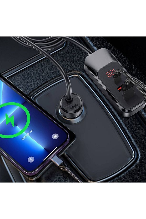 Kablolu Araç Şarj Aleti 120W Wiwu Wi-QC015 Extend Serisi Dual Type-C + Dual USB-A Hızlı Şarj Özellik - 4