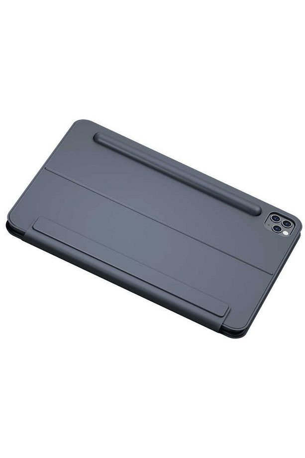 Kb02 Ipad Pro 12.9 5. Nesil M1 2021 Uyumlu Kablosuz Klavyeli Kılıf Bluetooth Trackpad Keyboard - 8