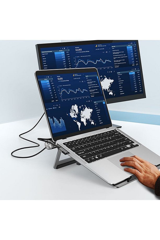 Notebook&Laptop Standı PD 3.0 Port Wiwu A821CH 8in1 Bağlantı İstasyonlu Hub PD/USB/RJ45/SD - 3