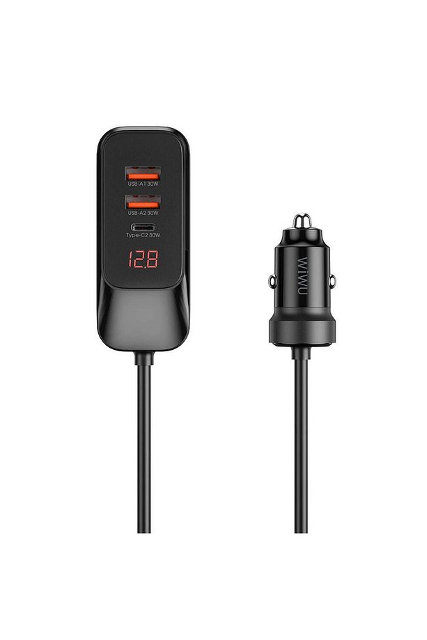 Kablolu Araç Şarj Aleti 120W Wiwu Wi-QC015 Extend Serisi Dual Type-C + Dual USB-A Hızlı Şarj Özellik - 3