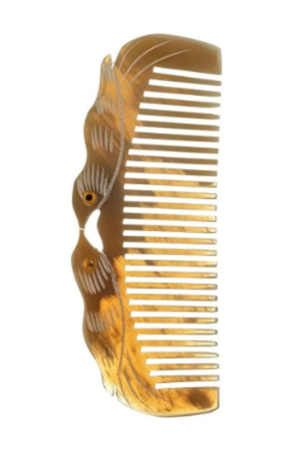 Classic Natural Bone Comb Antistatic Hair Comb Genuine Handmade Stylish Gift 16 cm