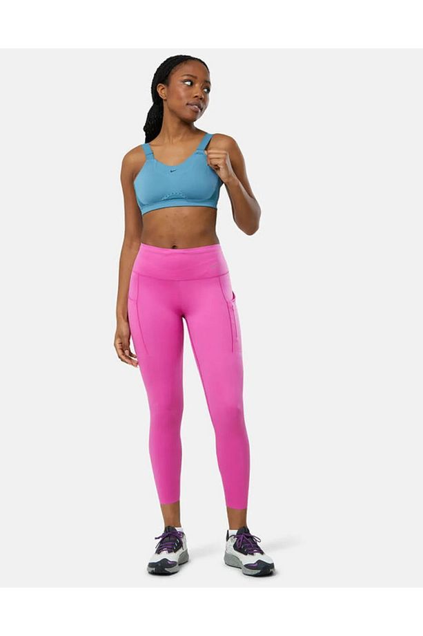 Dri-Fit Go Firm-Support High-Waisted 7/8 Running Pembe Kadın Tayt - 6
