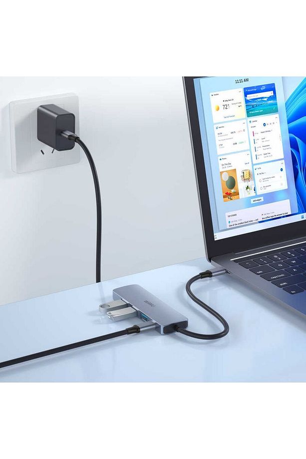 Alpha A541bc 5 In 1 Type-c Hub 60w Pd Şarj Destekli Usb Çoğaltıcı - 4
