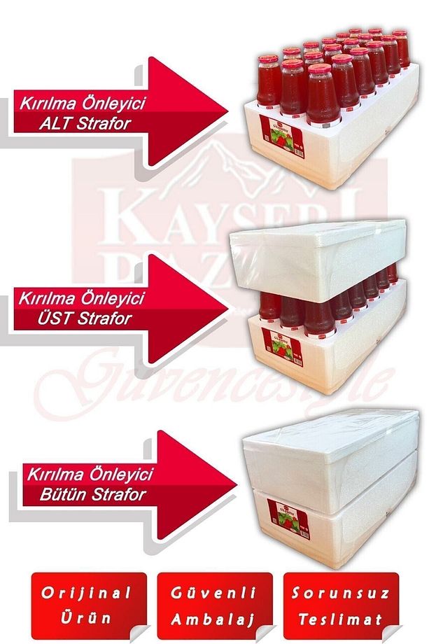 Gilaburu Suyu Nektarı 5 Adet 1000ml Cam Şişe - 3