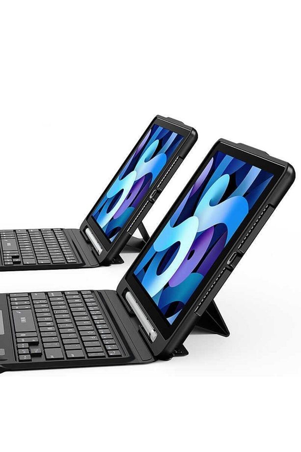 Ipad Air 10.9 2022 (5.NESİL) Keyboard Folio Kablosuz Klavyeli Kılıf - 4