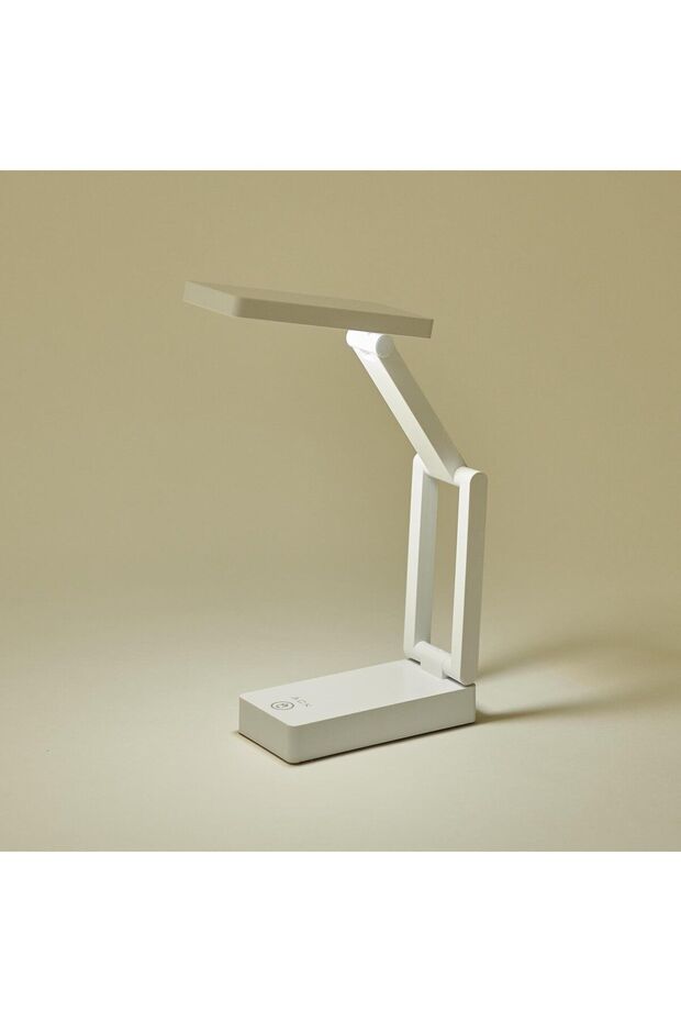 AF11-10019 Şarj Edilebilir Katlanabilir Masa Lambası - Beyaz - 1