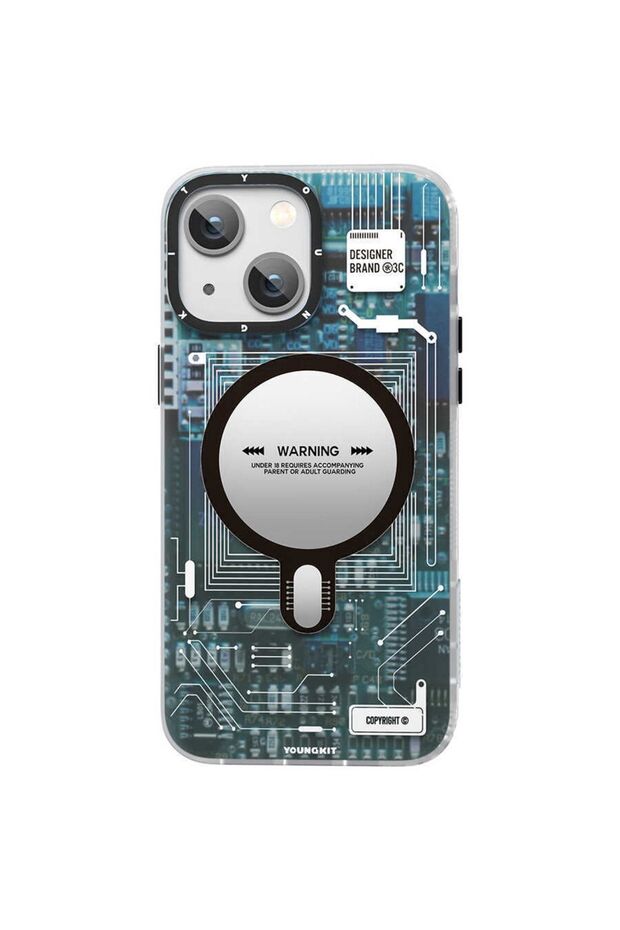 Apple iPhone 14 Plus Uyumlu Technology Serisi Mavi Kapak - 2