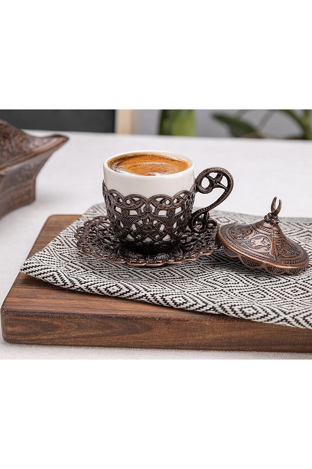 Kahve Fincanı Türk Yunan Arap Kahvesi Espresso Fincanı Tabağı (1 Adet) - 2