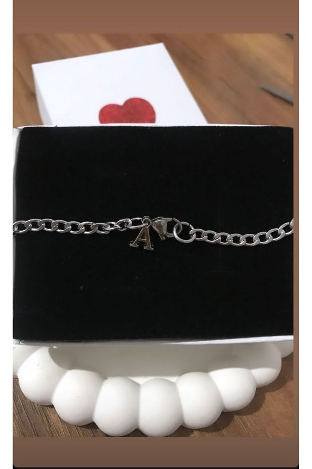 Non-Tarnish Steel Letter Bracelet for Lover/Couple/Friend Unisex Letter Detail