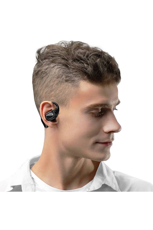 Bluetooth Kulaklık Wiwu O100 Openbuds TWS Wireless 5.3 Kulak İçi Tasarımlı Siyah - 5
