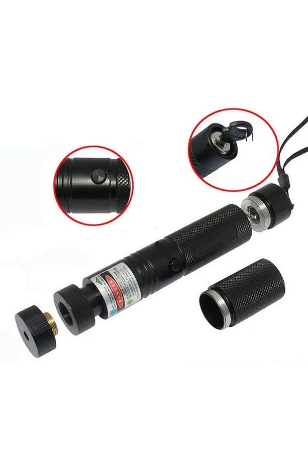 PROFESSIONAL VIP 100MW GREEN LASER POINTER YEŞİL LAZER PROFESYONEL ŞARJLI KİLİTLİ 100 MW YEŞİL LAZER - 5